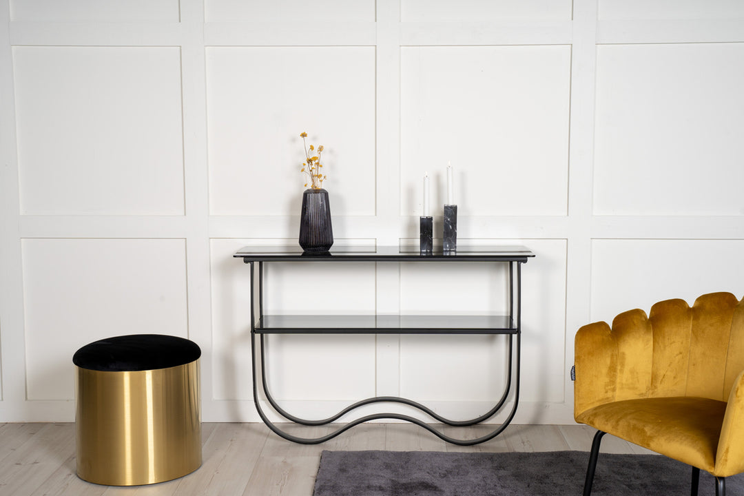 Wavy Sidobord Svart