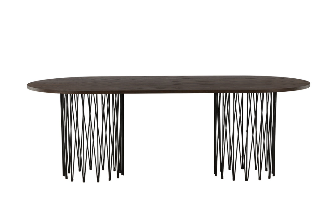 Stone Ovalt Matbord Mocka