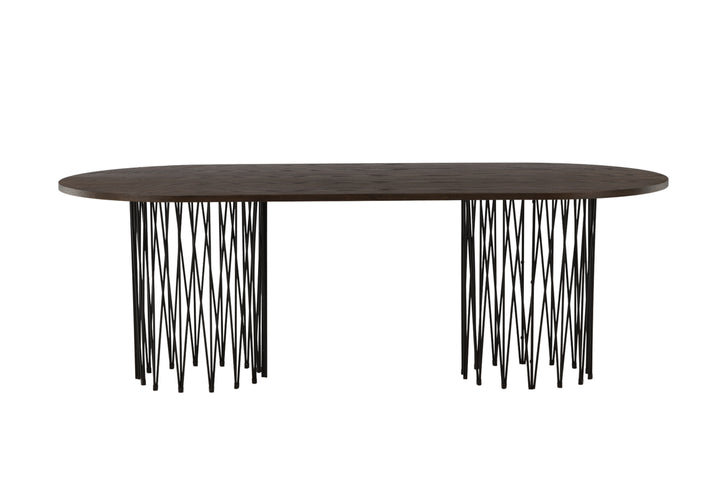 Stone Ovalt Matbord Mocka