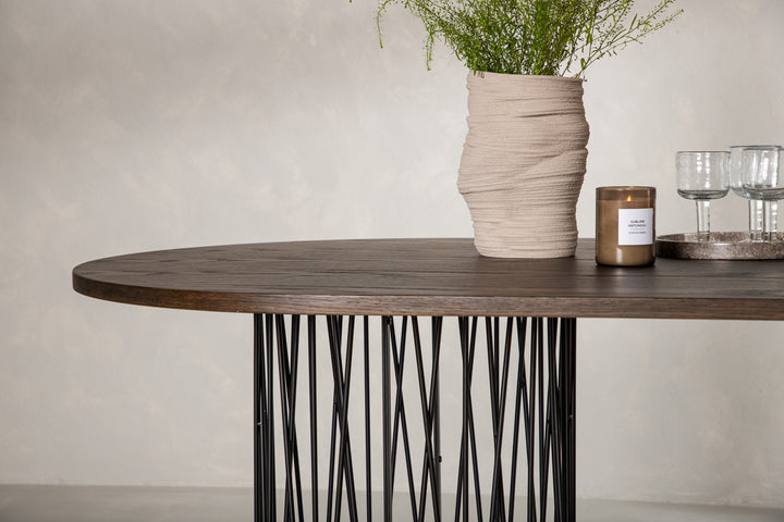 Stone Ovalt Matbord Mocka
