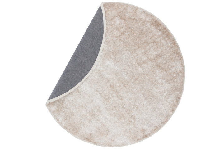 Mattis Rund Matta Beige