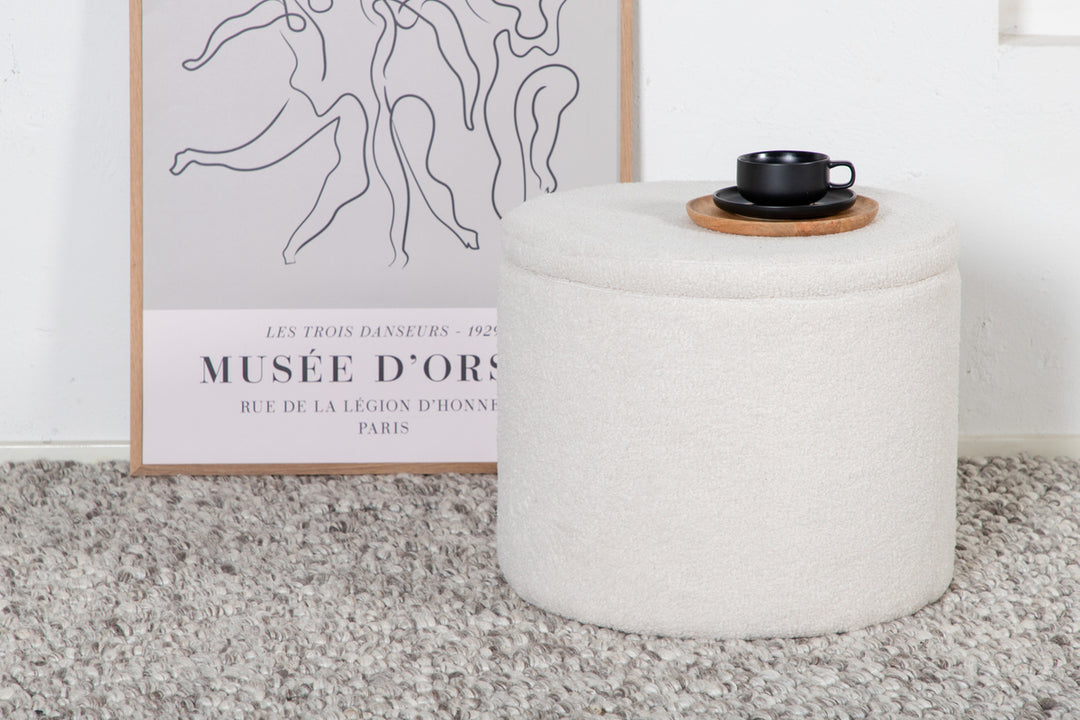 Dunken Sittpuff Vit