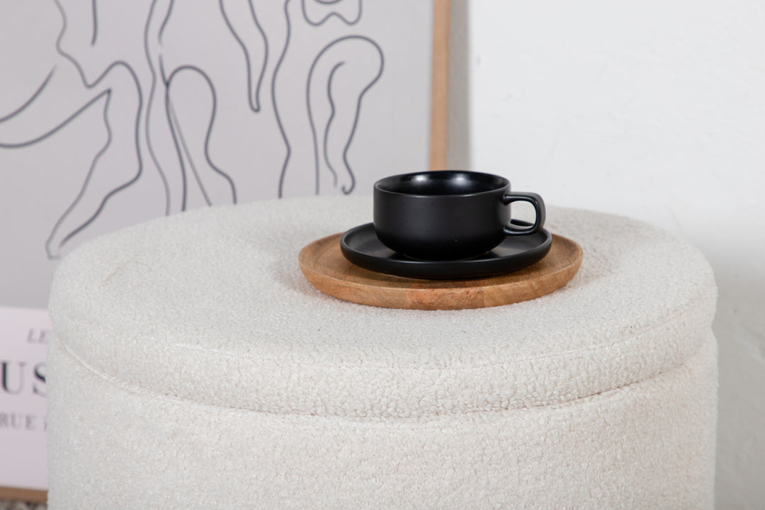 Dunken Sittpuff Vit