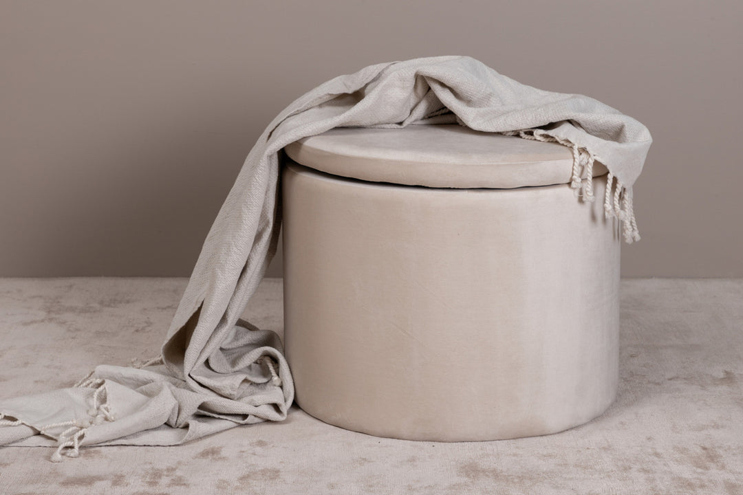 Dunken Sittpuff Beige