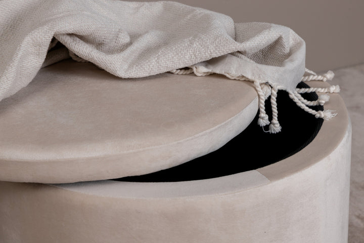 Dunken Sittpuff Beige