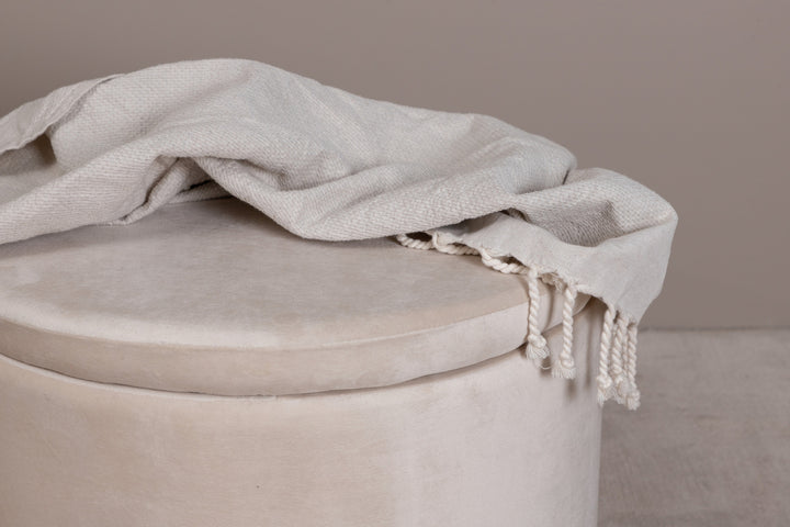 Dunken Sittpuff Beige