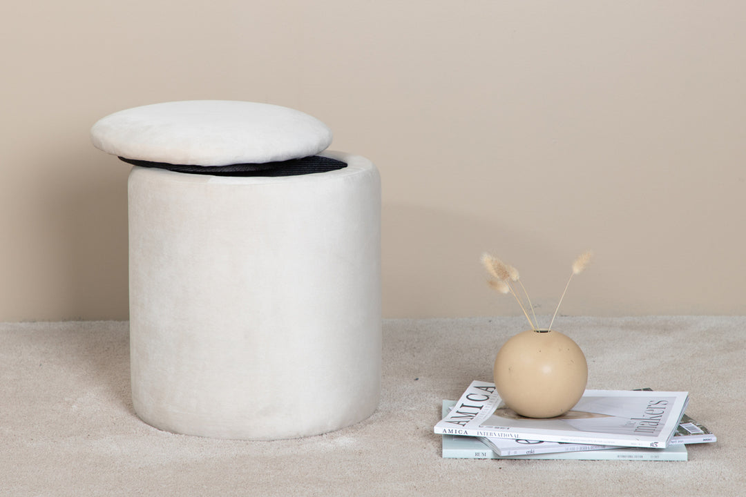 Limpen Sittpuff Vit