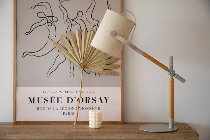 Dennis Bordslampa Beige