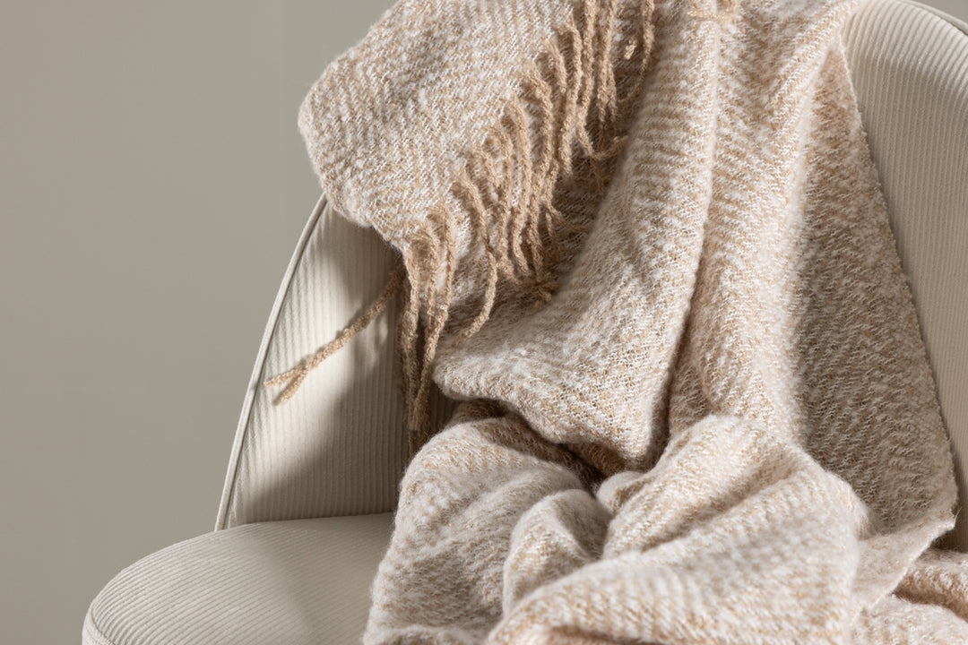 Toby Pläd Beige