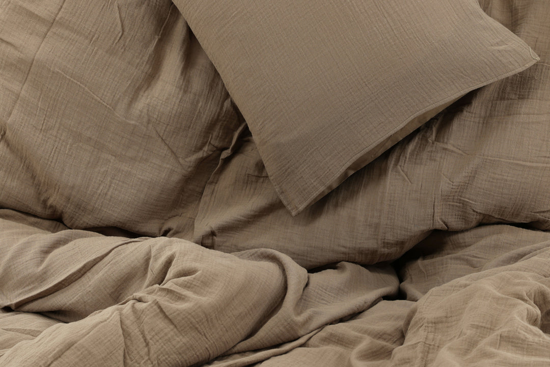 Mila Påslakanset 220x240cm Brun