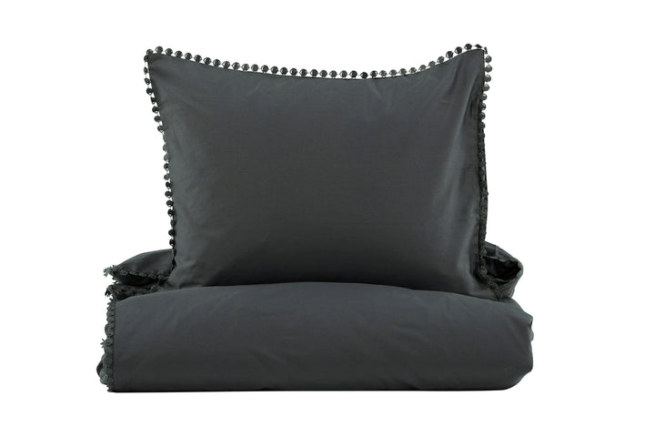 Livia Påslakanset 200x150cm Antracit