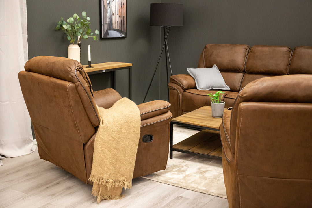 Saranda Reclinerfåtölj Brun