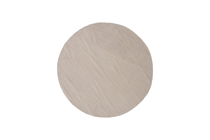 Jaipur Rund Matta Beige