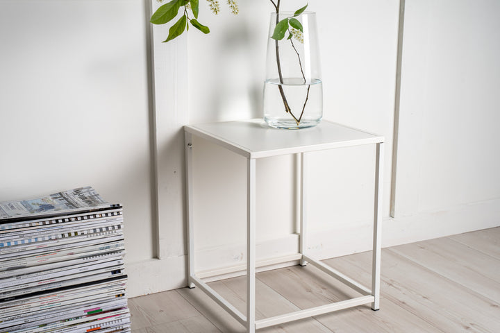 Staal Sidobord Vit