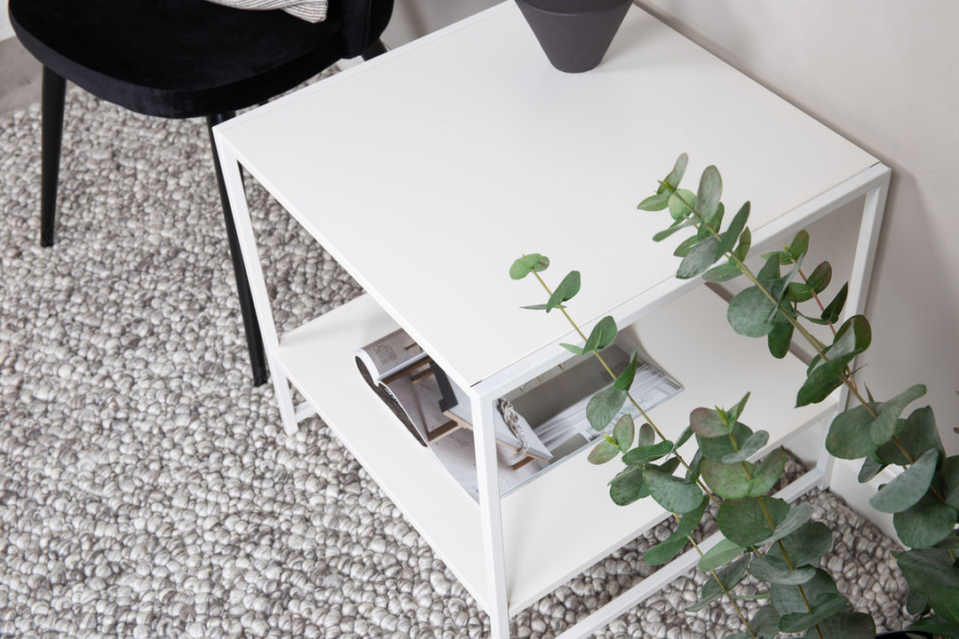 Staal Sidobord Vit