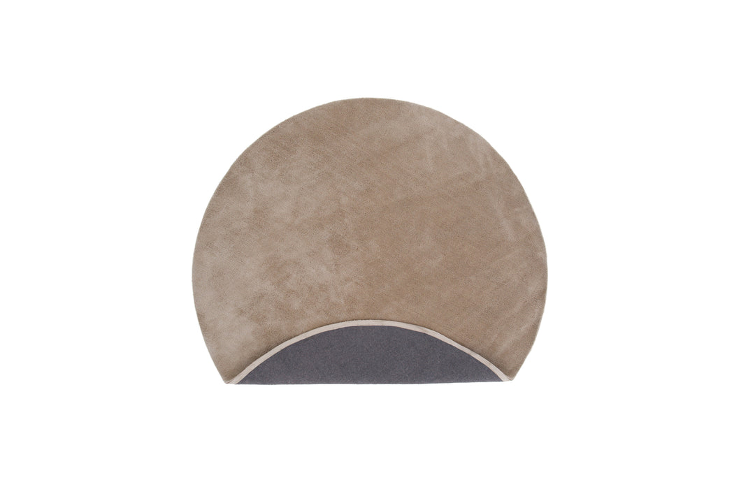 Undra Rund Matta Beige