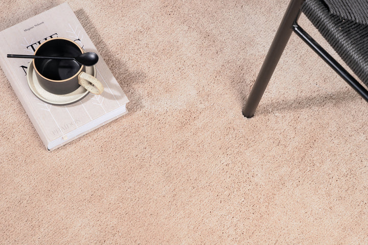 Undra Rund Matta Beige