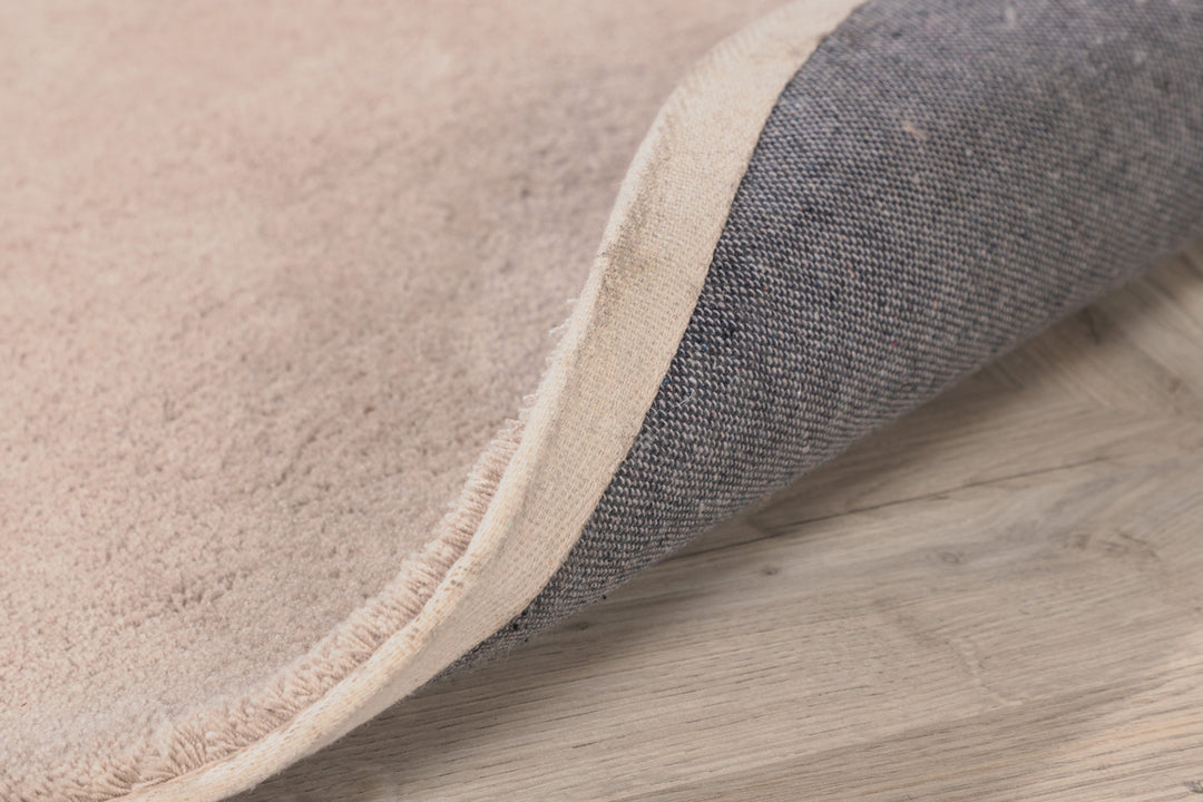 Undra Rund Matta Beige