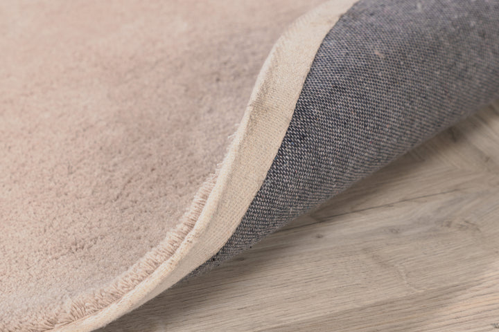 Undra Rund Matta Beige