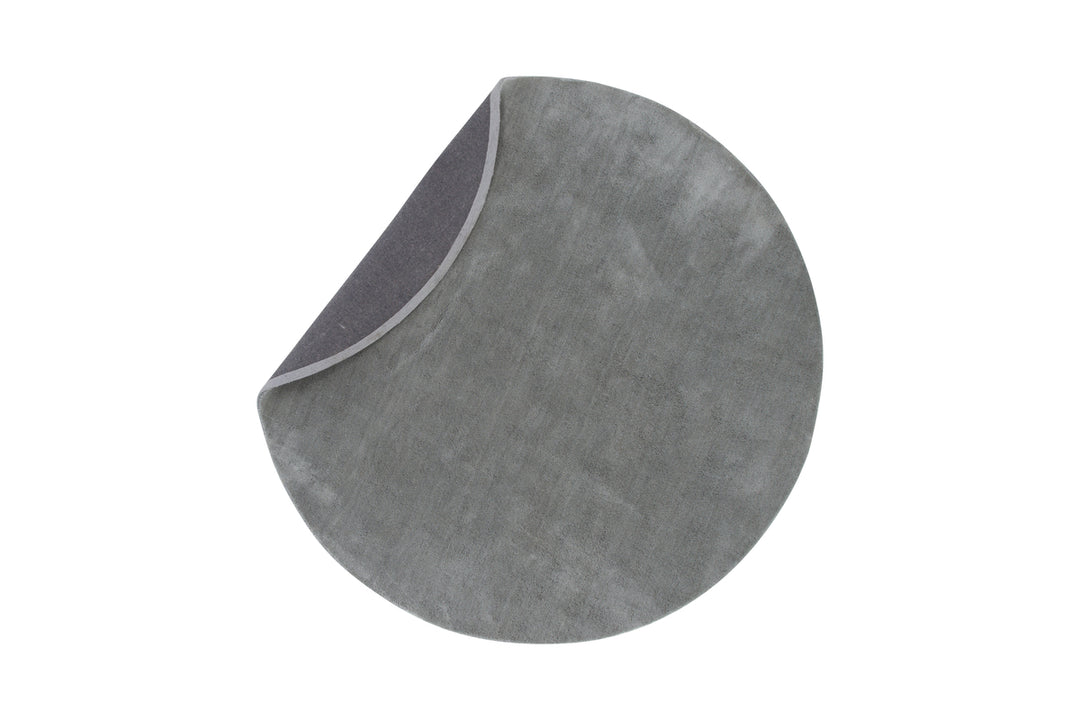 Undra Rund Matta Silver