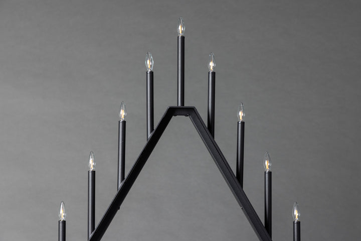 Åre Adventsljusstake Svart