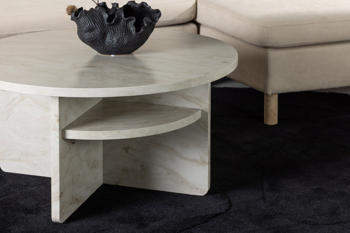 Ålesund Soffbord Ø85 Beige