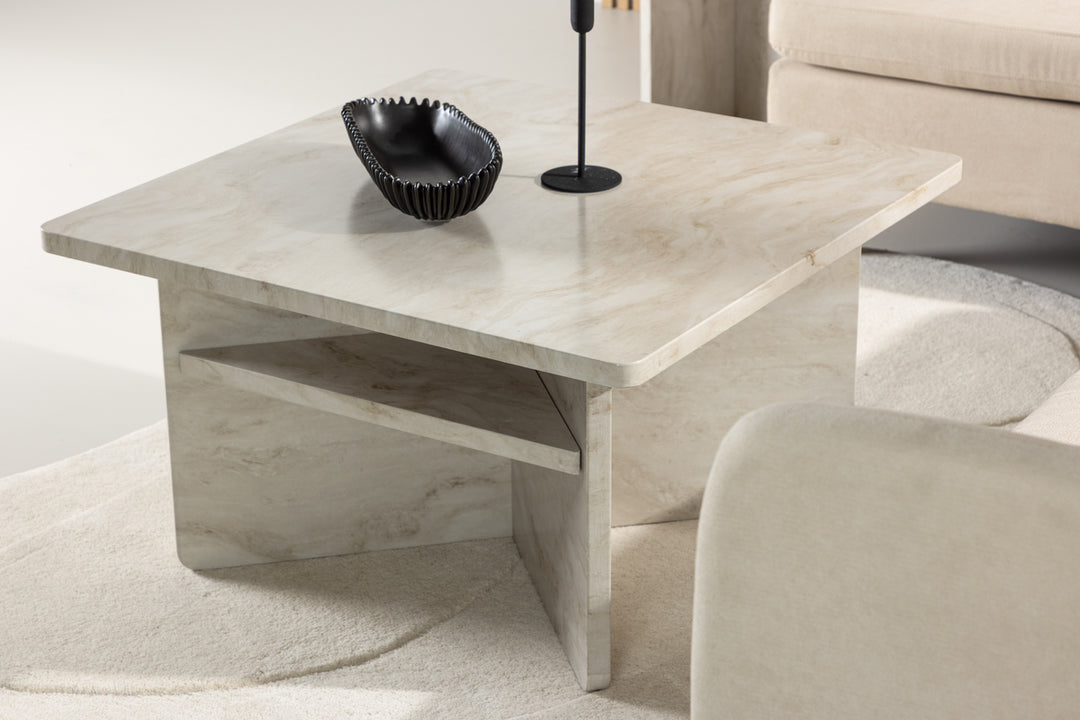 Ålesund Soffbord 75x75cm Beige