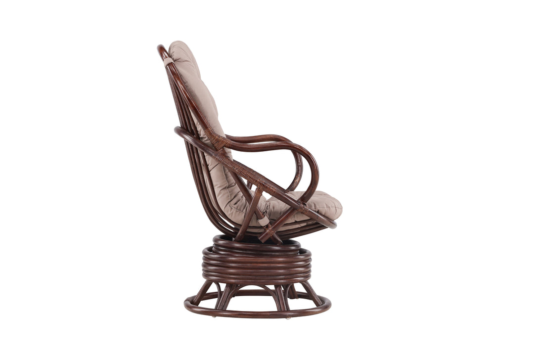 Swing Loungefåtölj Mörk valnöt