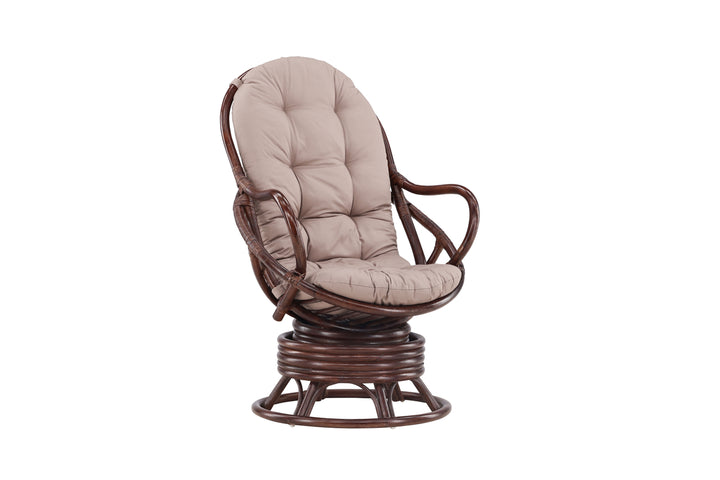 Swing Loungefåtölj Mörk valnöt