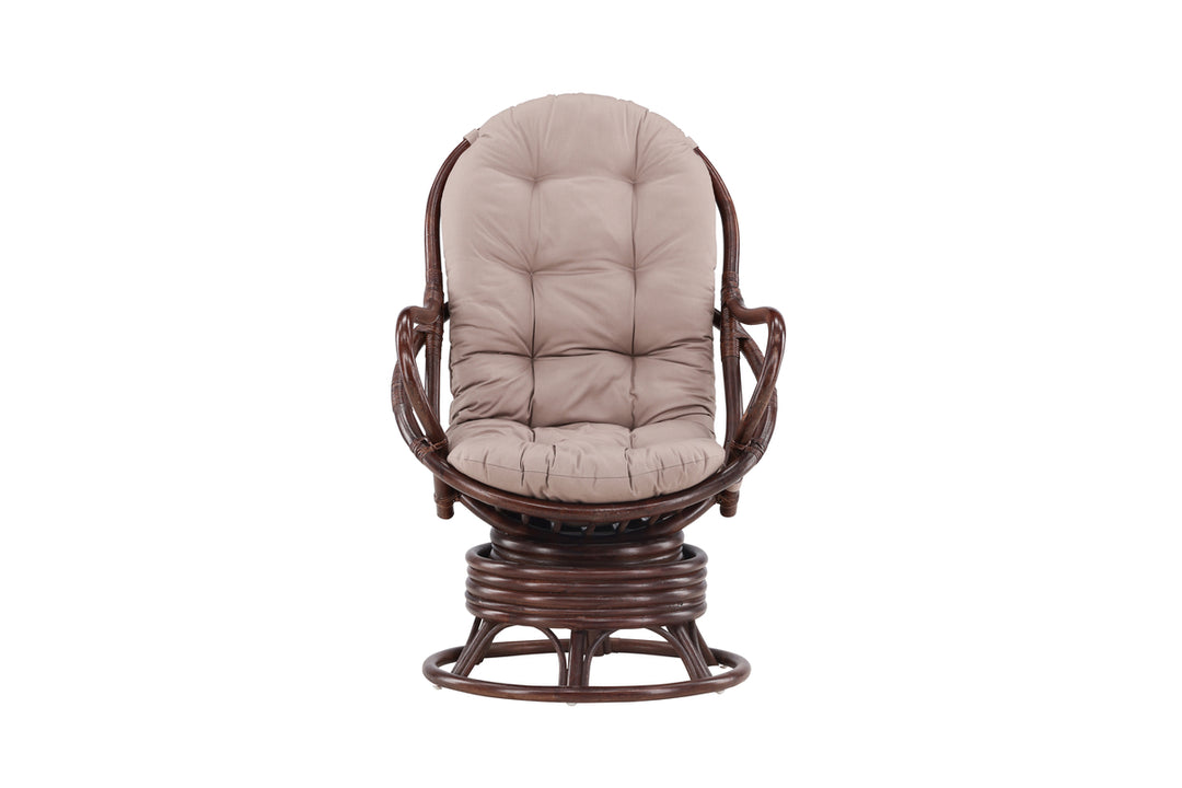 Swing Loungefåtölj Mörk valnöt