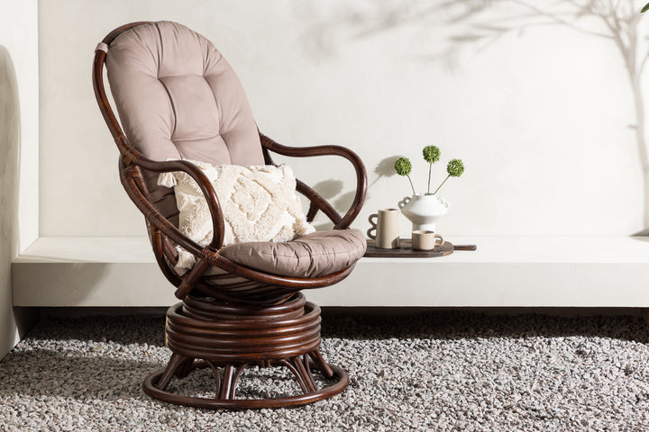 Swing Loungefåtölj Mörk valnöt