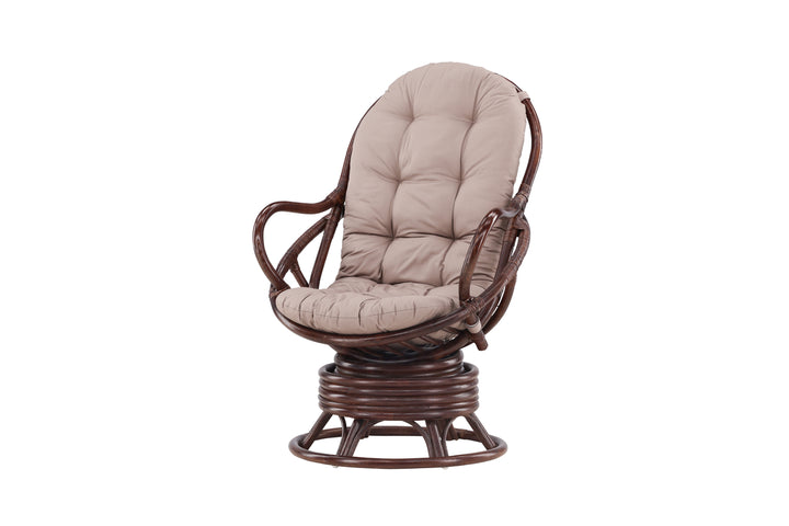 Swing Loungefåtölj Mörk valnöt