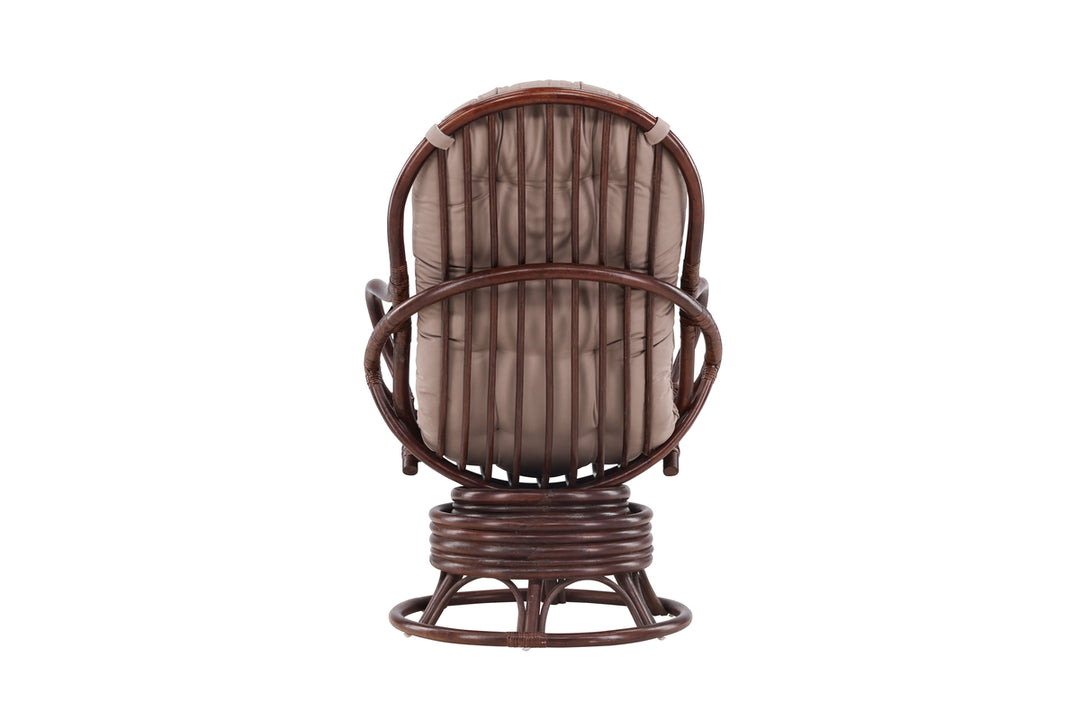 Swing Loungefåtölj Mörk valnöt