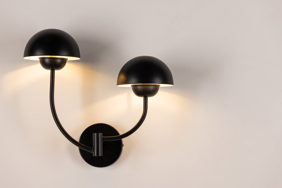 Lyckorna Vägglampa Svart