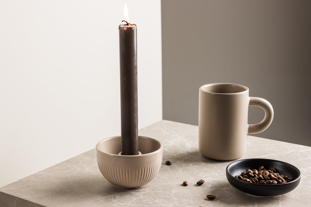 Posh Ljusstake Beige