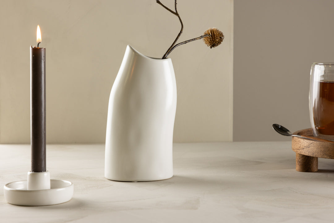 Ernst Vas 23x12x9cm Vit