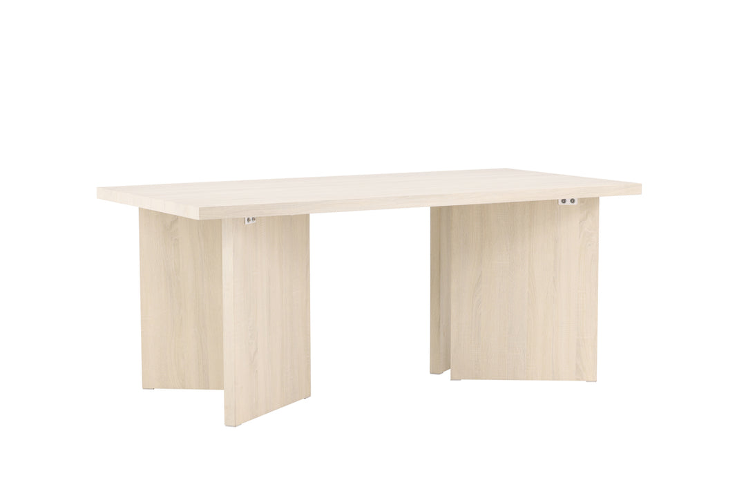 Bassholmen Rektangulära Matbord 180 x 90 Vitputsad