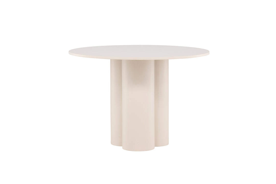 Olivia Runt Matbord Beige