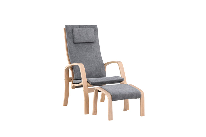Grötö Loungefåtölj Mörkgrå