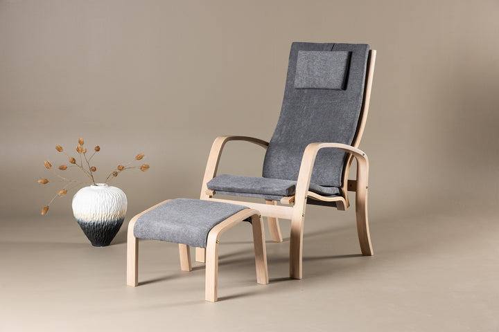 Grötö Loungefåtölj Mörkgrå