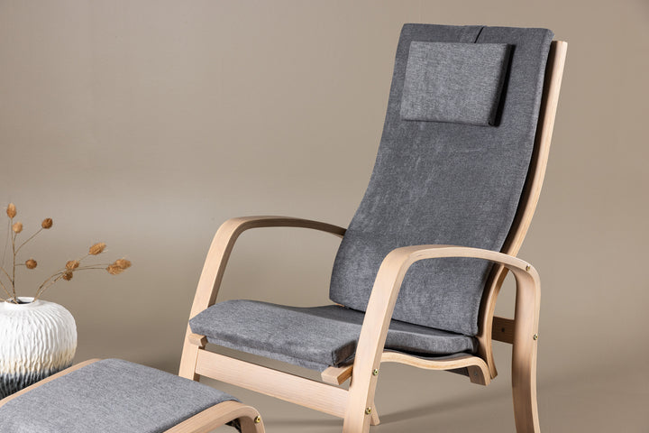 Grötö Loungefåtölj Mörkgrå