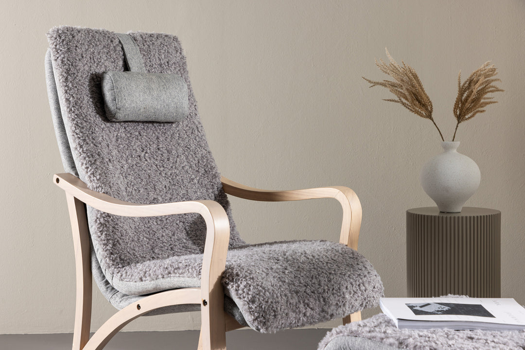Fårö Loungefåtölj Ljusgrå