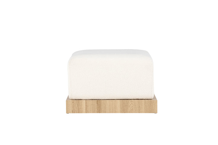 Ivy Ottoman Sittpuff Vit