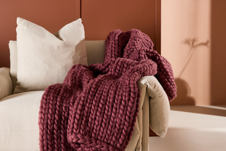 Kate Pläd Burgundy