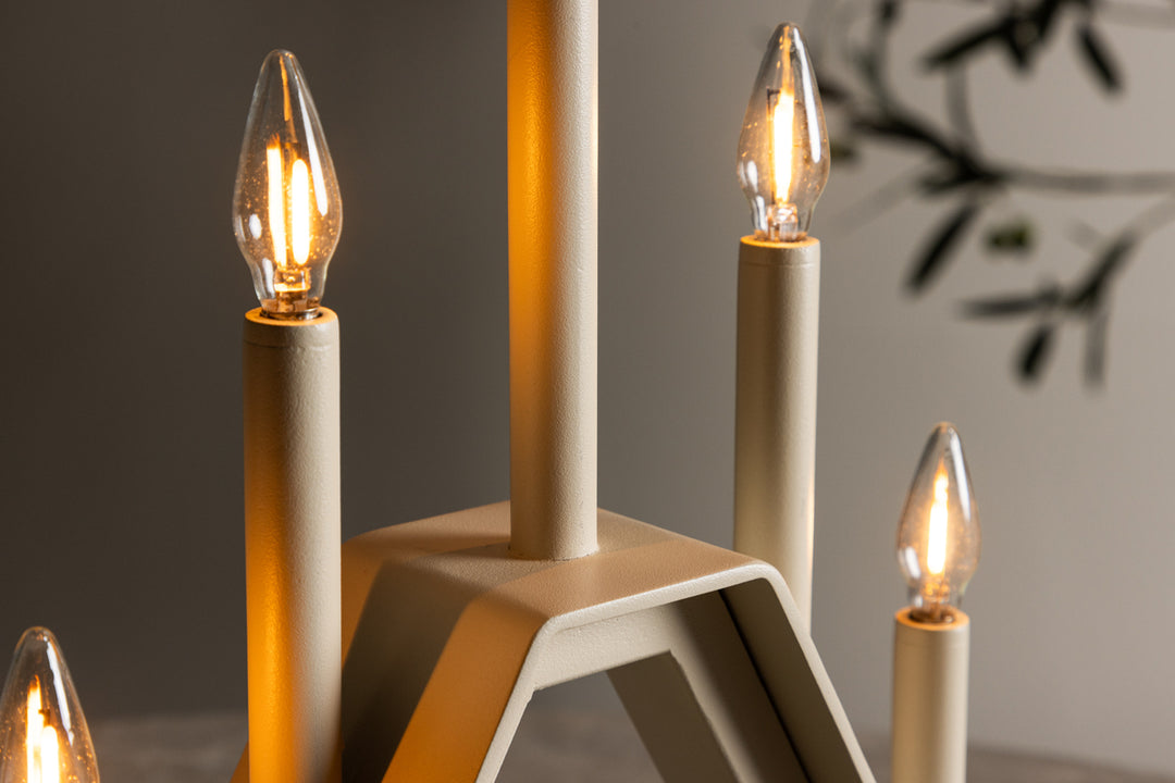 Åre Adventsljusstake 32x36 Beige