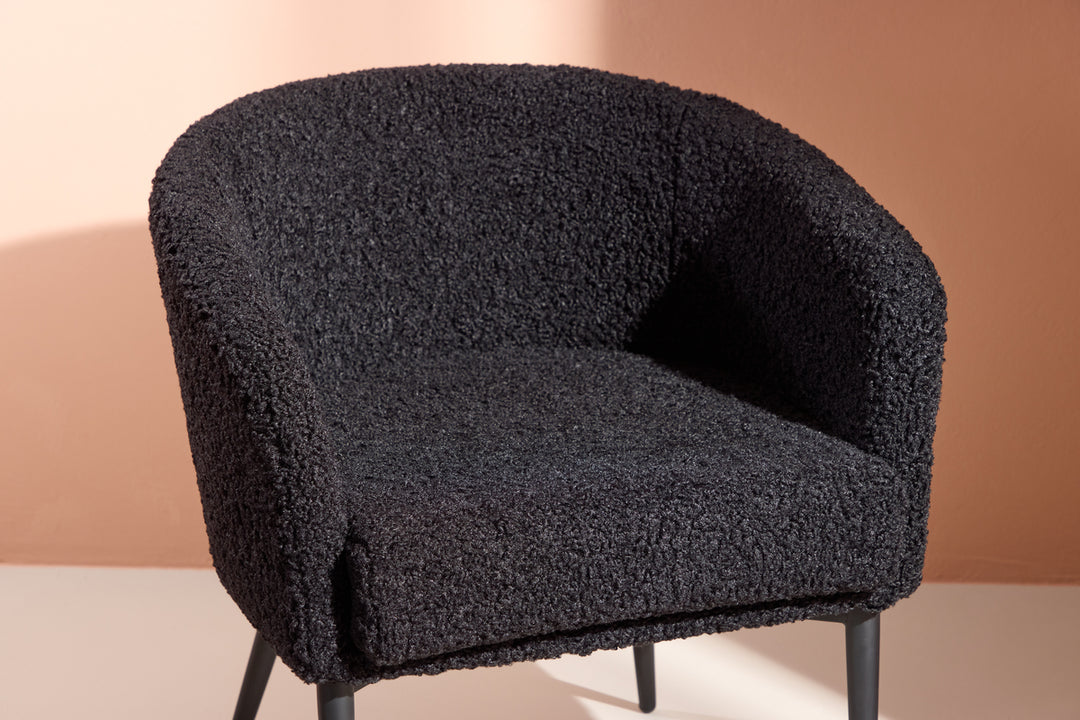Fluffy Fåtölj Svart