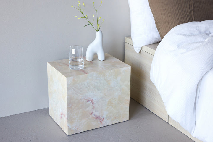 York Sidobord Beige 25x30x35