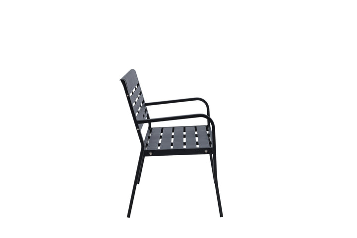 Elvas Bänksoffa 60 x 84 x 125 Svart