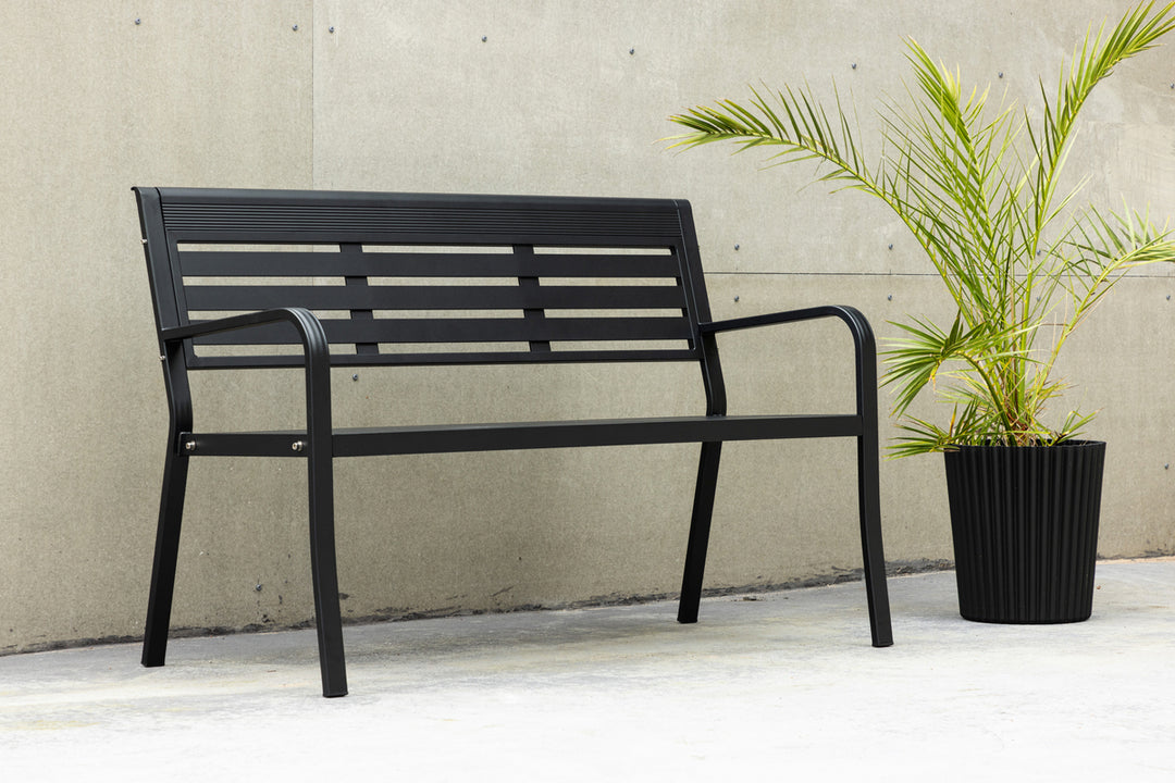 Elvas Bänksoffa 60 x 84 x 125 Svart