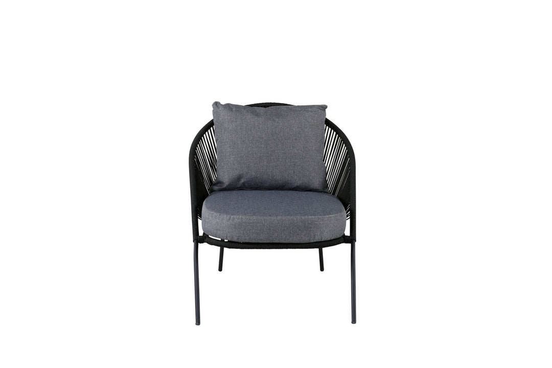 Lindos Loungefåtölj Svart